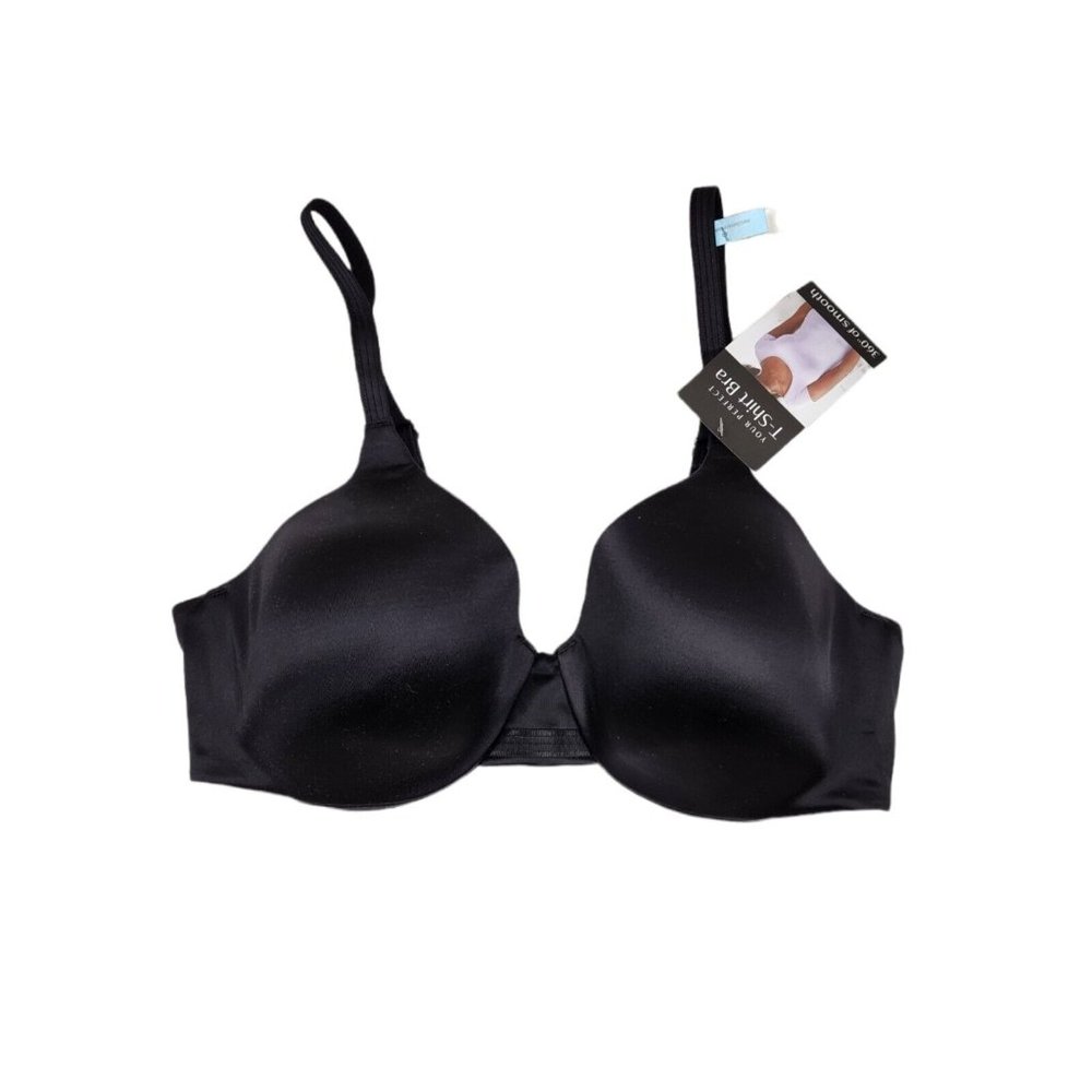 Bali New with Tags 36C Black Your Perfect T-Shirt Bra DF3W11